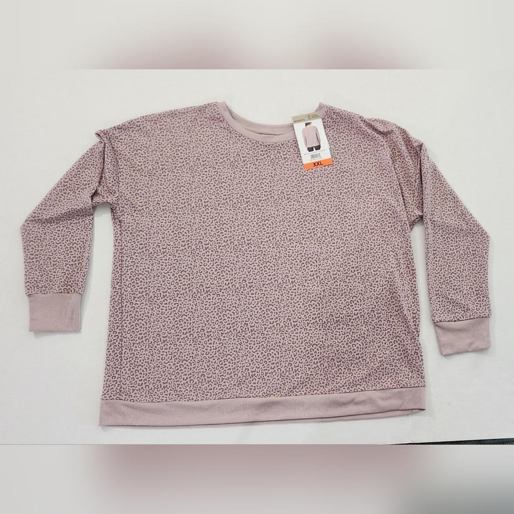 Pink Leopard Print Sweater